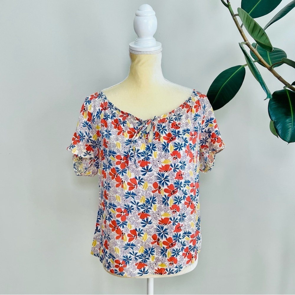 Boden light floral summer top